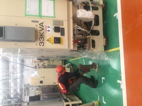 Máquina instalada en planta